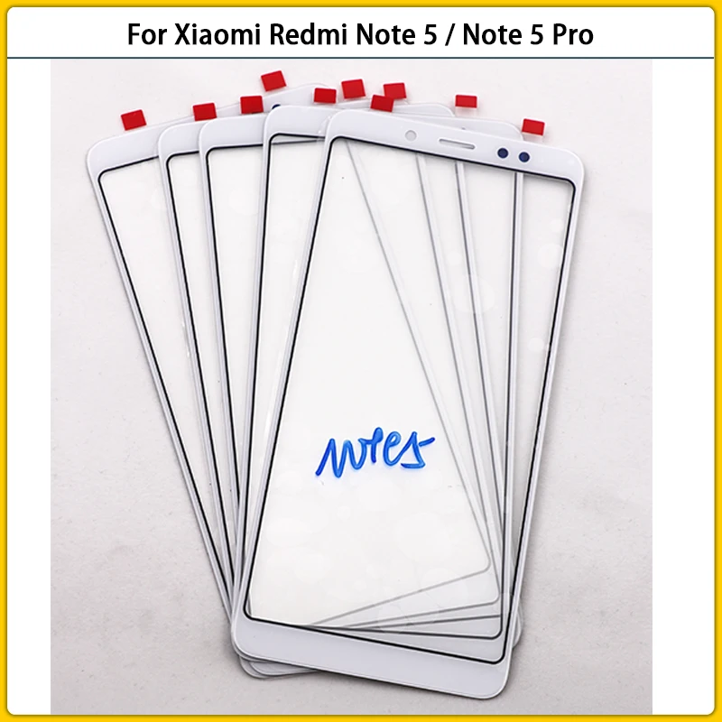 Новый сенсорный экран для Xiaomi Redmi Note 5 ЖК-дисплей передняя стеклянная панель Note5 Pro