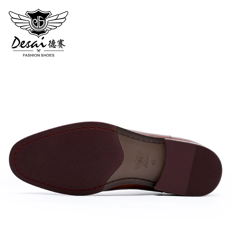 Мужские модельные ботинки на платформе DESAI повседневная обувь из натуральной