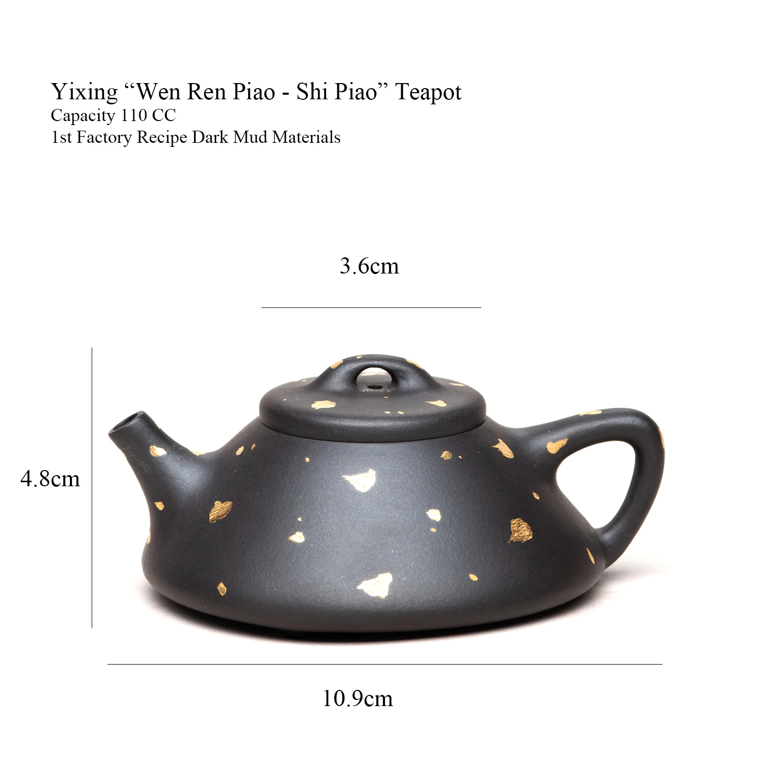 &quotKingTeaMall&quot Yixing Teapots &quotWen Ren Piao - Shi Piao&quot 110cc Zisha Teapot Dark Mud Teawares Teasets Teatools Tea Gifts. | Дом и