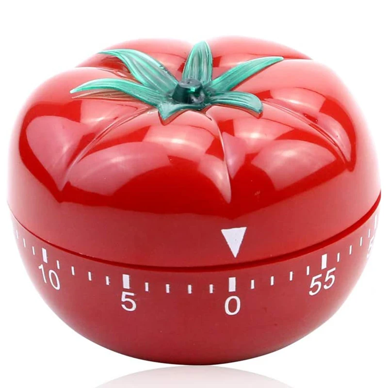 

Kitchen Timer Baking Alarm Clock,Tomato Reminder Mechanical Countdown Timer,360 Degree Mechanical 60 Minutes Timer