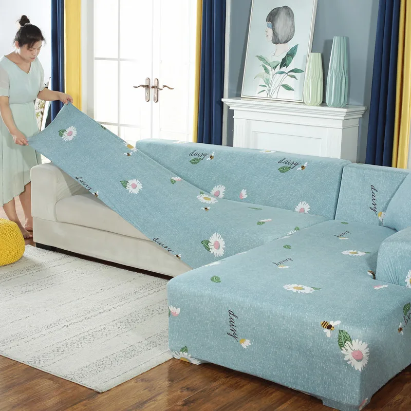 Эластичные Чехлы для дивана в полоску гостиной комплект заказа (2 шт.) чехол