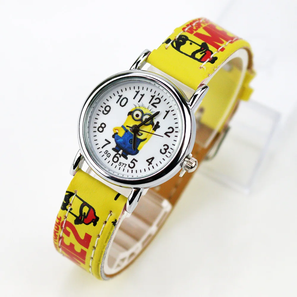 

Cartoon Children Watch Girls Boys Kids Leather Strap Quartz Wrist Watches Fashion Students Clock Baby Watch Birthday Gifts