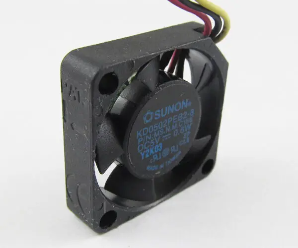 Вентилятор SUNON с питанием от постоянного тока, 1 шт., 5 В, 0,6 Вт, 25x25x6 мм, 2506 дюйма, 3 контакта, для Apple PowerBook