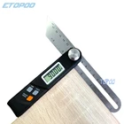 Электронный угломер из нержавеющей стали с ЖК-дисплеем, 360 градусов