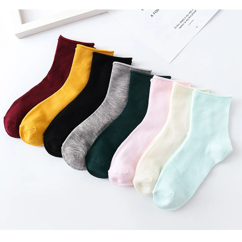 Носки женские хлопковые ярких цветов дышащие цветные Свободные с поглощением