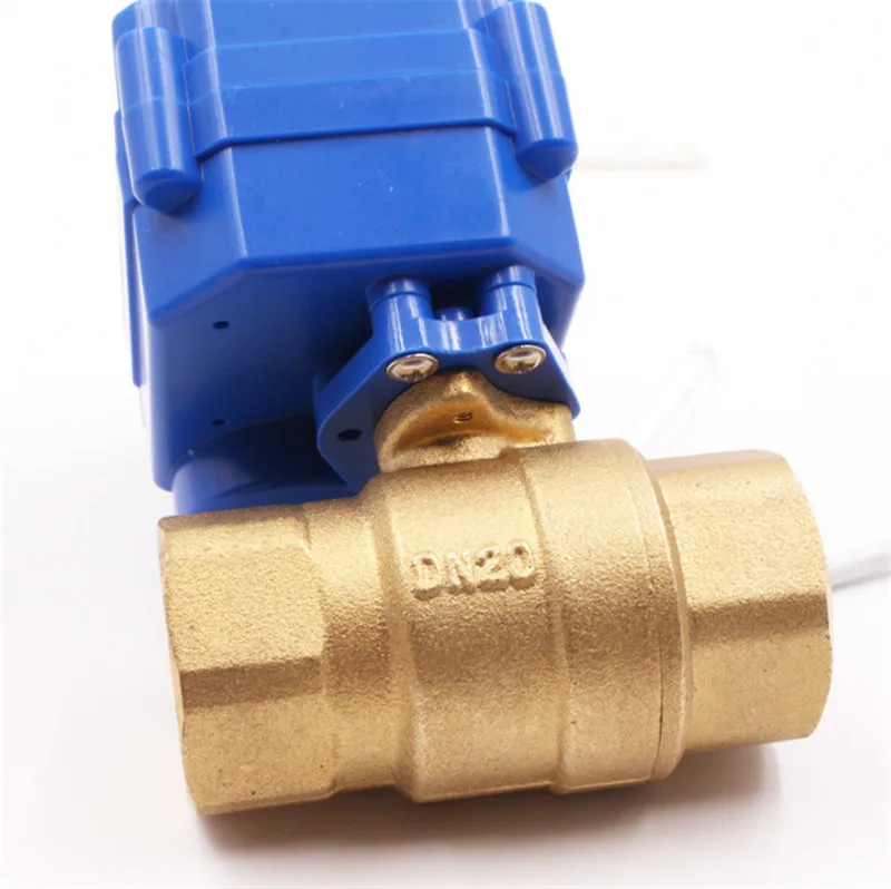 CWX 15 Электрический латунный шаровой клапан DN15 DN20 DN25 DC3 6v DC12v DC24v AC220v моторизованный