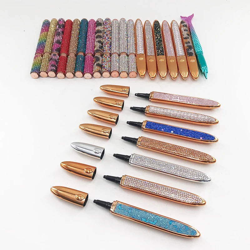 

Makeup Tools Self-adhesive Eyeliner pen For Mink Eyelashes Lash Glue Pen With Beauty Rhinestone