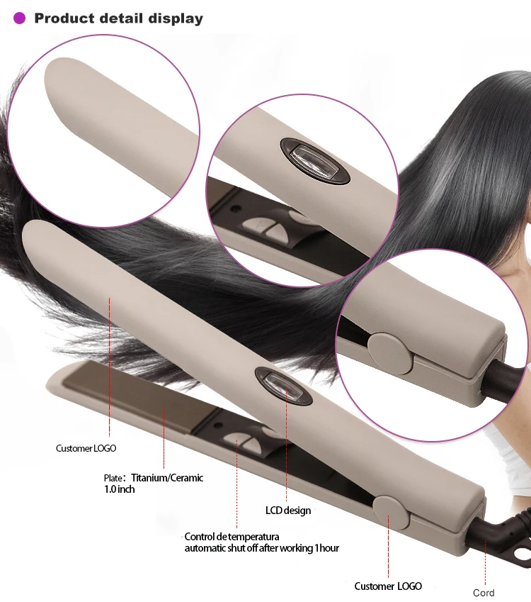Профессиональные выпрямители для волос 110 В 240 нано титановые пластины