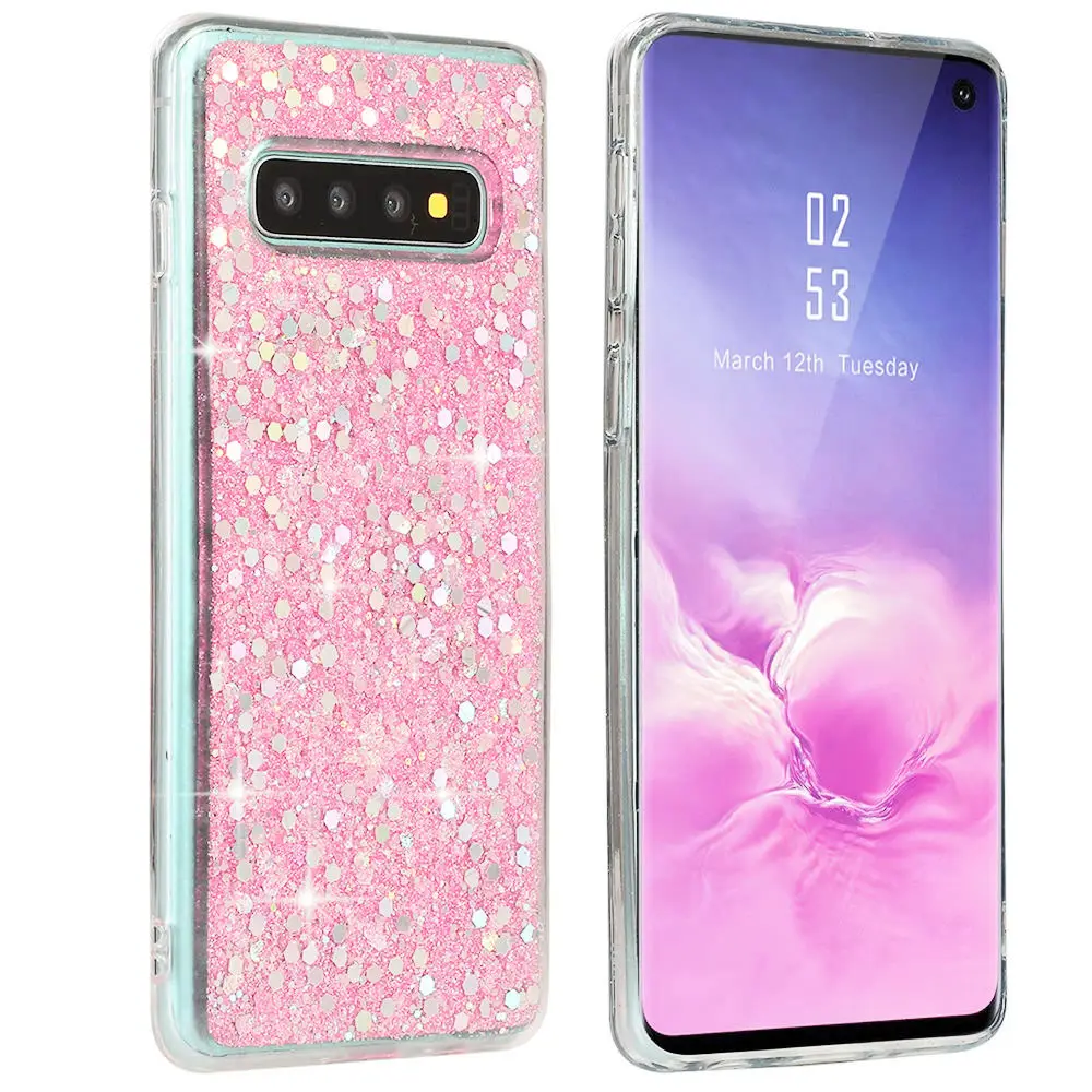 LLZ.COQUE милый чехол для телефона с бриллиантами Galaxy Note 8 9 10 S9 S7 S8 Plus Edge Блестящий