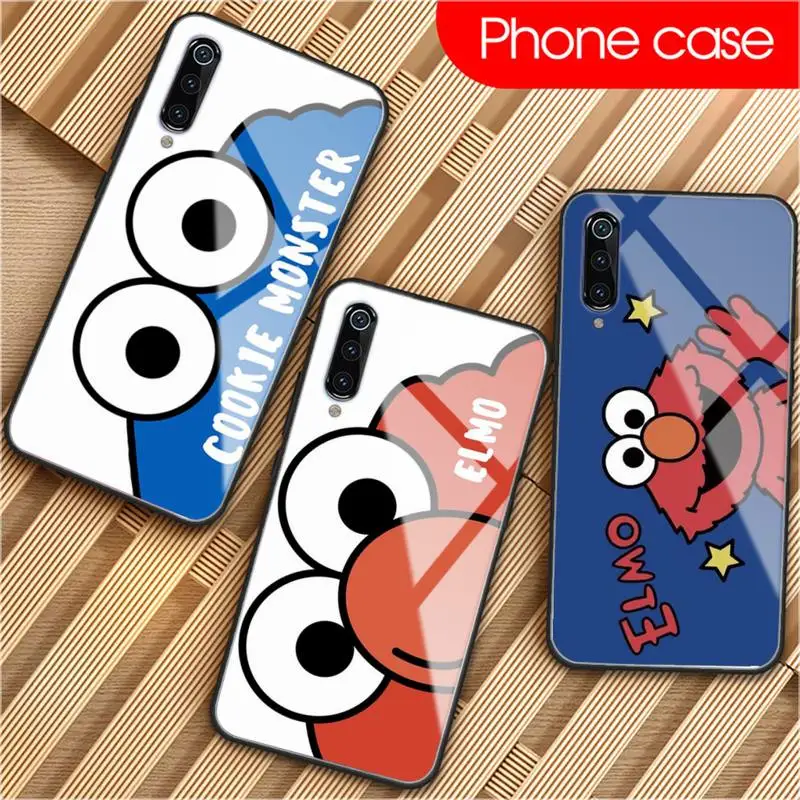 

Sesame Street Phone Case Glass Coque Fundas For Xiaomi Redmi Note 7 5 4 6 6A Mi 8SE 8 6 Lite Mix 2 2s Note 3 Cover