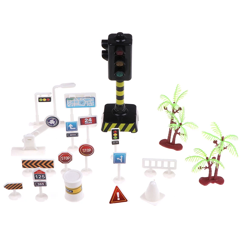 

Traffic Signs Mini lamp traffic signal for kids Toys sound and light puzzle early education Traffic Light Puzzle Toy 11.5cm
