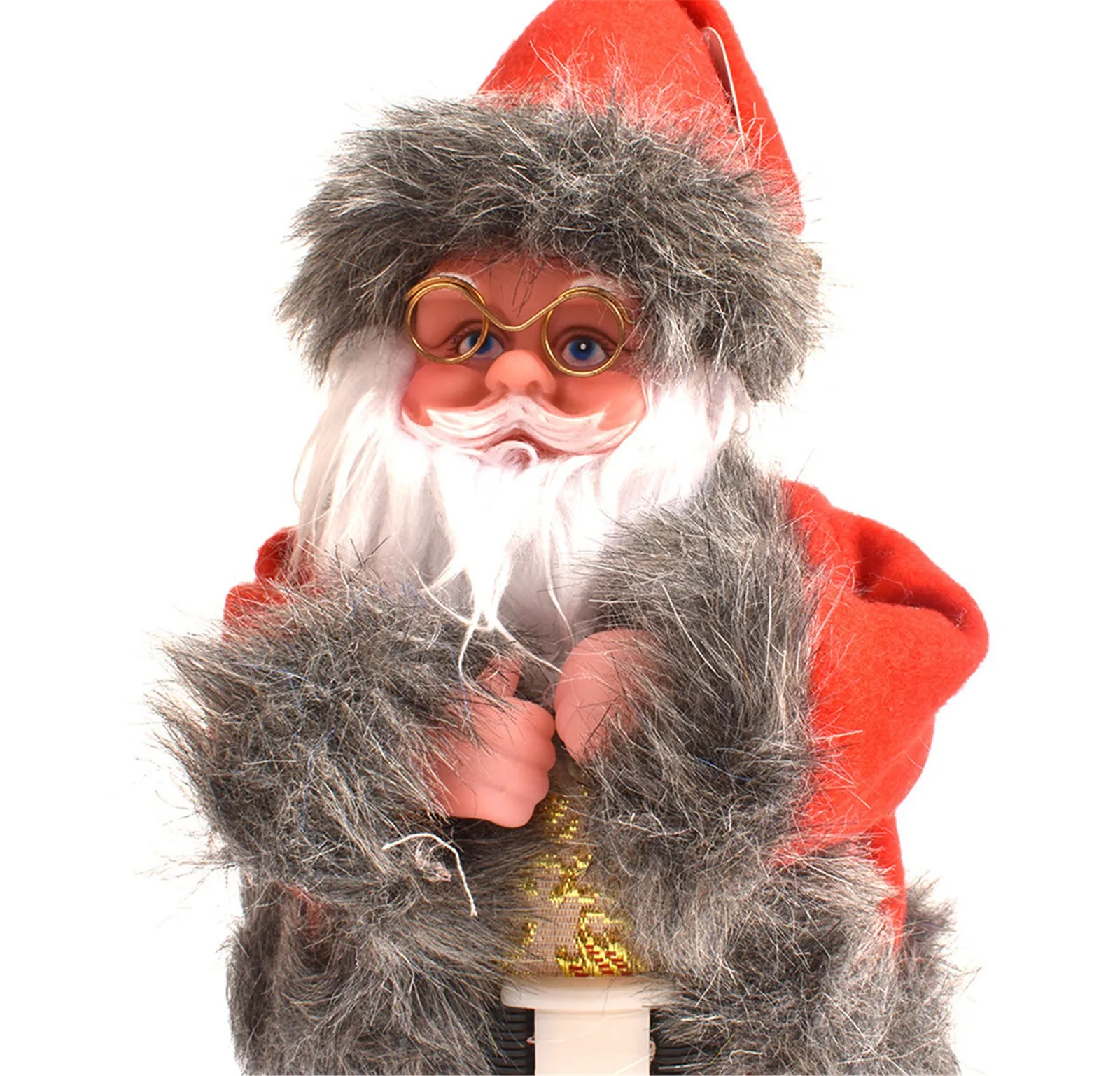 Рождественская электрическая игрушка Санта-Клауса динамичная музыка украшение