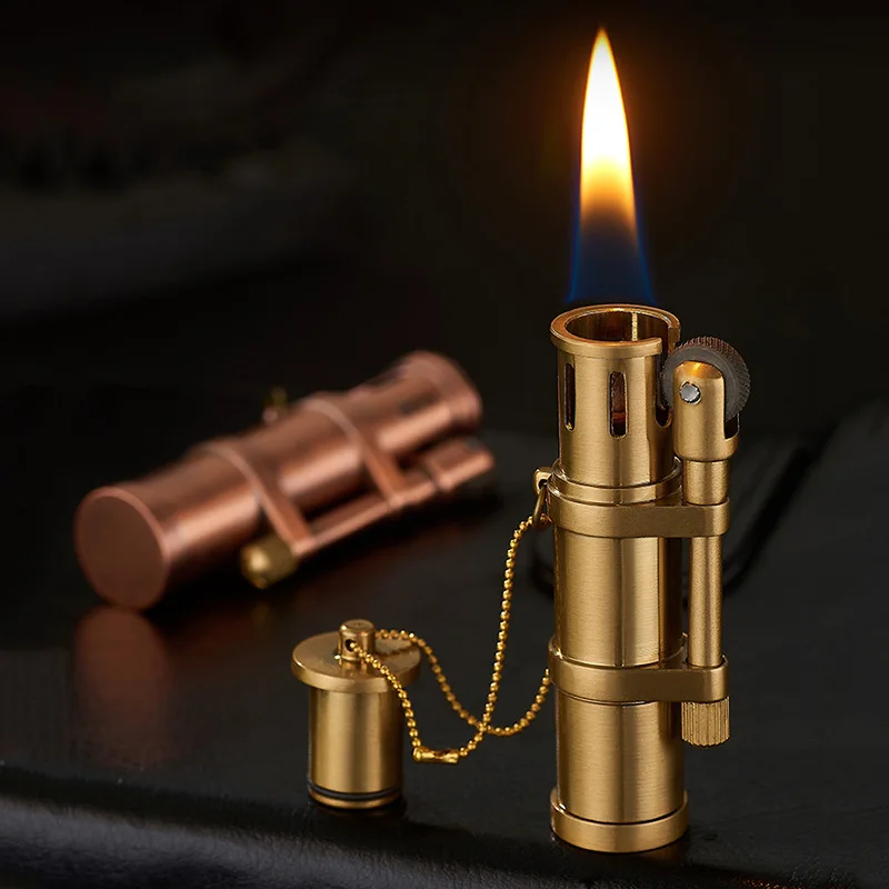

Windproof Retro Petroleum Lighter Survival Camping Grinding Wheel Flint Ignition Lighters Smoking Accessories Gadgets For Men