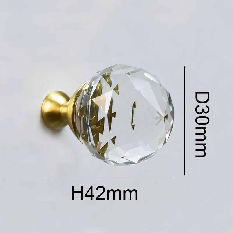 

Современная скандинавская золотая латунная мебельная ручка, дверные ручки для кухонного шкафа, ручки для шкафа, хрустальные ручки для ящиков, фурнитура