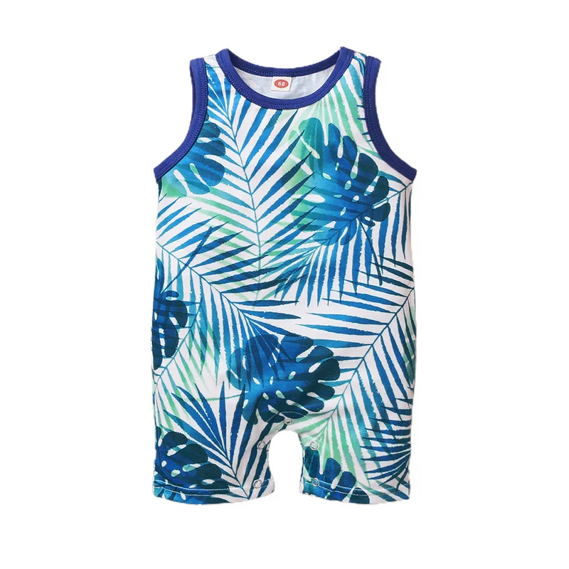 

Toddler Baby Girls Boys Summer Rainforest Sleeveless One-piece Romper Jumpsuit