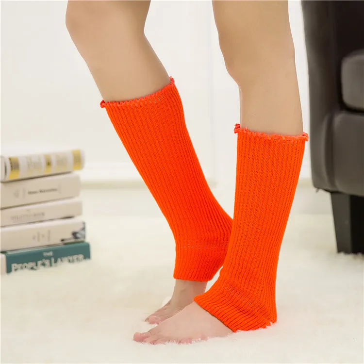 1 пара Гетр вязаные крючком неоновые высокие гетры носки кашемировые сапоги