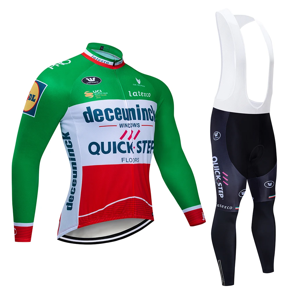 Велосипедный комплект из Джерси QUICK STEP Pro team 2020 одежда для горных велосипедов с