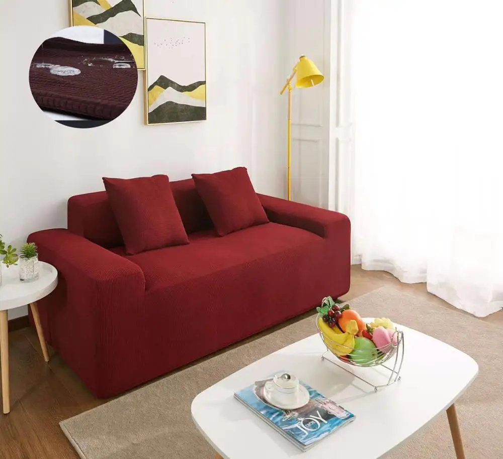 Флисовый чехол для дивана Универсальный водонепроницаемый однотонный