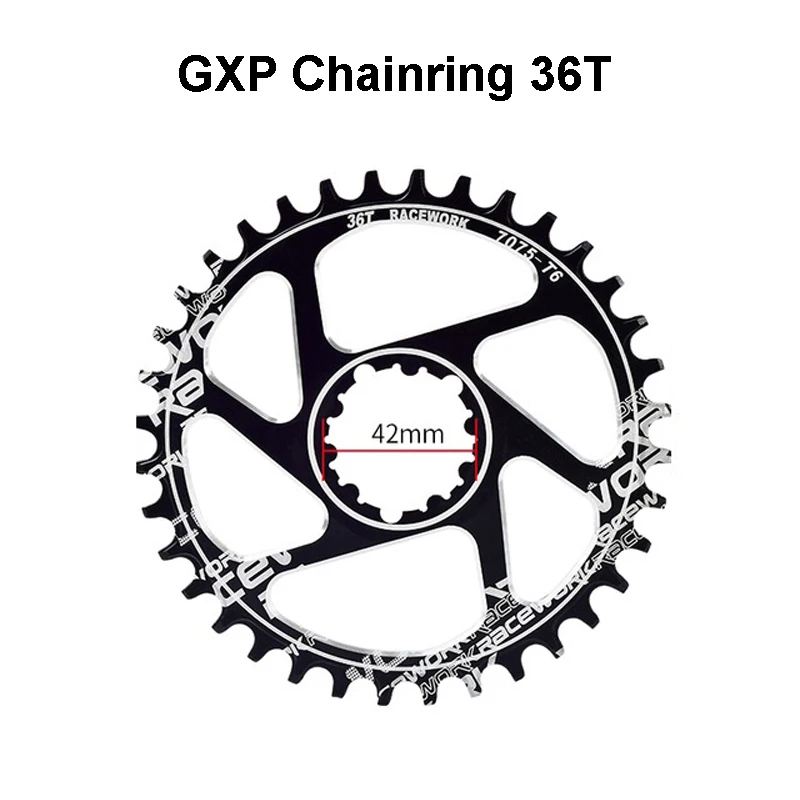 GXP Chainring 36T RACEWORK система велосипеда 170 мм MTB GXP шатун с цепным кольцом 32T 34T 36T 38T w/Нижний Кронштейн для SRAM XX1 XO1 X1 GX XO X9 - Цвет: GXP Chainring 36T