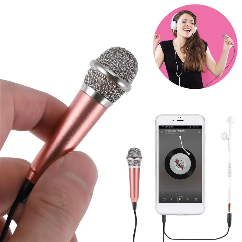 

3.5mm Stereo Studio Portable Mini Speech Mic Audio Microphone Smart Phone Laptop PC Desktop Accessories