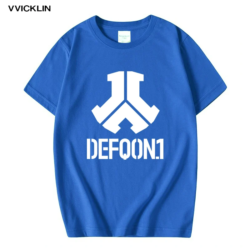 Defqon 1 дизайнерская футболка из чистого хлопка мужские футболки на заказ в стиле