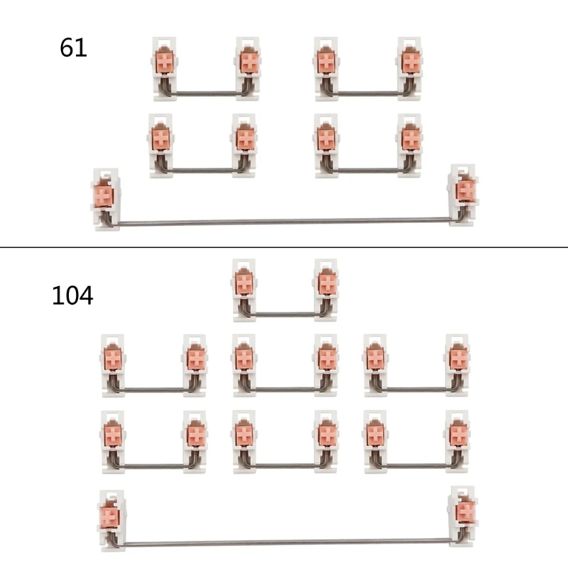 

Оригинальная пластинчатая пластина стабилизаторов спутниковой оси 6.25u 2u для механической клавиатуры 61/87/104/108 от производителя Cherry