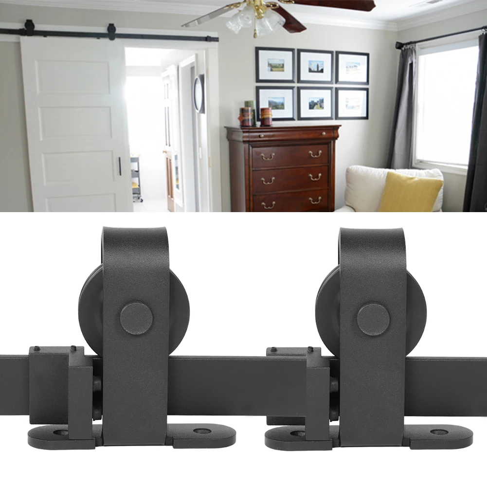 2000 мм фитинги для раздвижных дверей стальные раздвижные Сараи набор деревянных