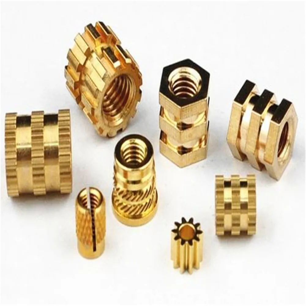 STKC-832-4/6/8/24 Brass Insert Nut Blind Molded-in Threaded Knukles Nuts Insertos Knurling Copper Rivet Rivnut Ecrou Inserti PCB |