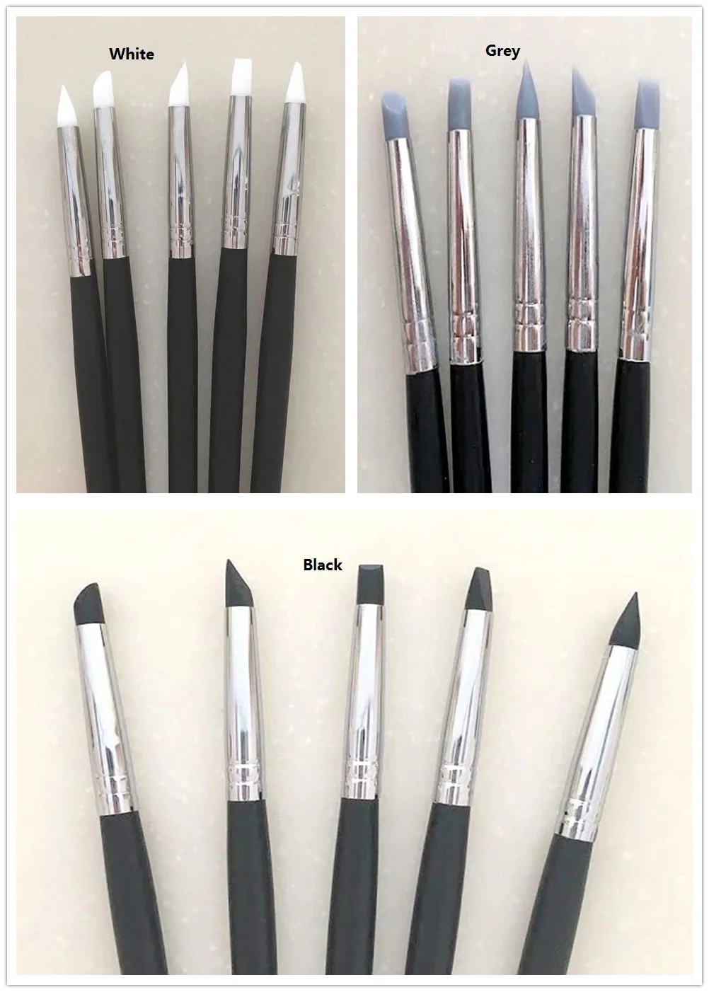 

5Pcs Dental Adhesive Composite Resin Cement Porcelain Teeth Silicone Brush Pen