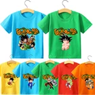 Детская футболка из натурального хлопка, с коротким рукавом и принтом Драконий жемчуг