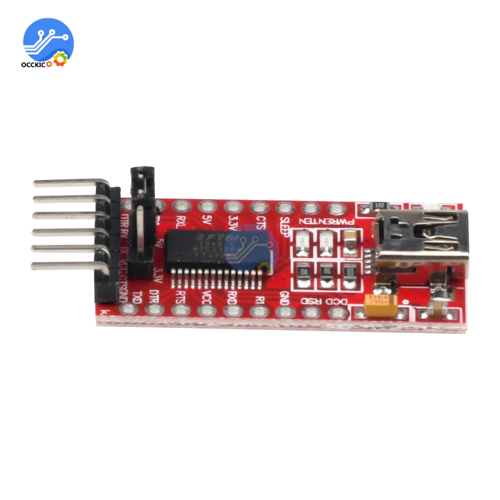 1 шт. FT232RL FT232 FTDI USB к TTL 3 В 5 модуль последовательного адаптера кабель для
