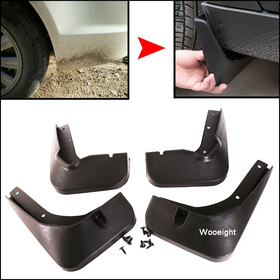 4 шт. черные Брызговики для Subaru Forester 2008 2009 2010 2011 2012 2013|Грязезащита| |