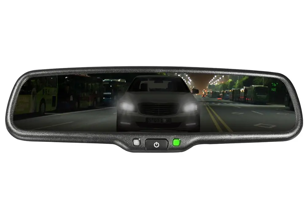 GERMID 4 3 &quotTFT LCD Зеркало заднего вида Автомобильный монитор 2 видео вход со