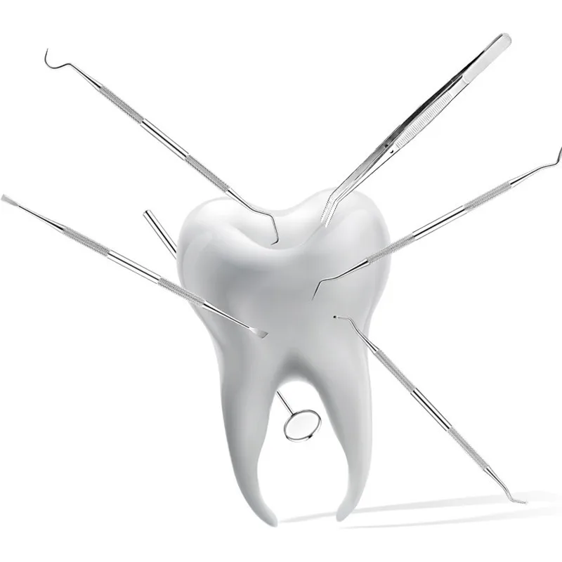 1 шт. Нержавеющая сталь двойные концы Стоматолог зубы чистыми гигиены