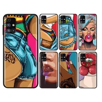 sexy big girl art for samsung note 20 10 9 8 ultra lite plus pro f62 m62 m60 m40 m31s m21 m20 m10s soft phone case