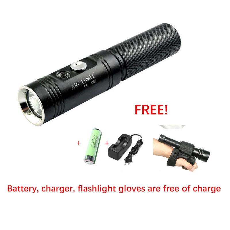 Archon V10s светодиодный фонарик Дайвинг налобный фонарь фара для дайвинга ночное