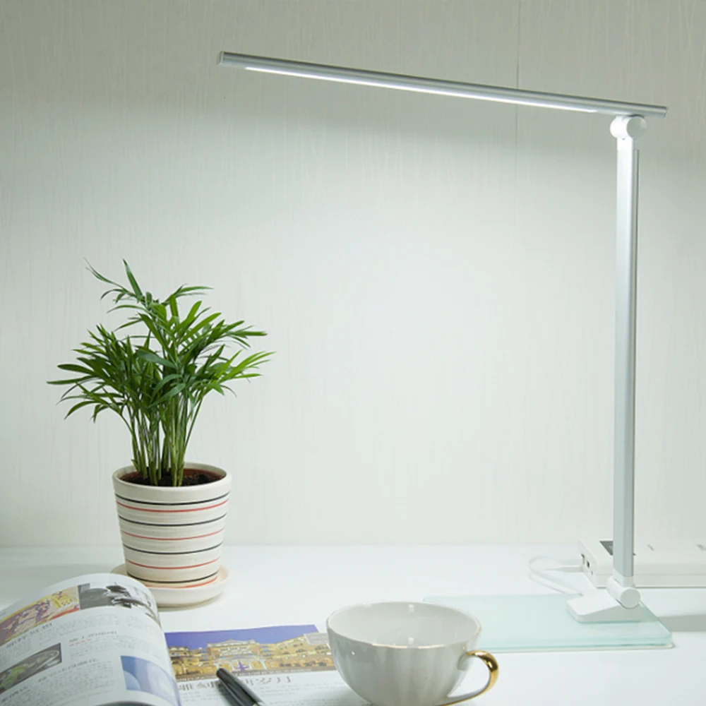 Светодиодная настольная лампа современный офисный светильник для чтения с