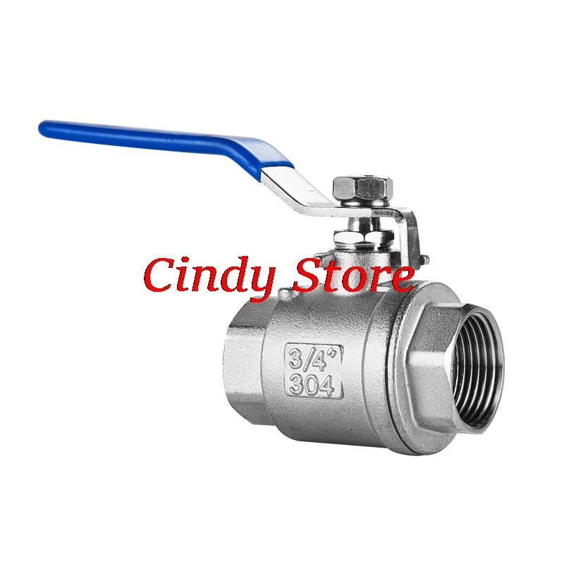 

Stainless Steel SS304 2P Full Port Ball Valve with Vinyl Handle Thread Valves BSPT 1/4" 3/8" 1/2" 3/4" 1" 1-1/4" 1-1/2" Female