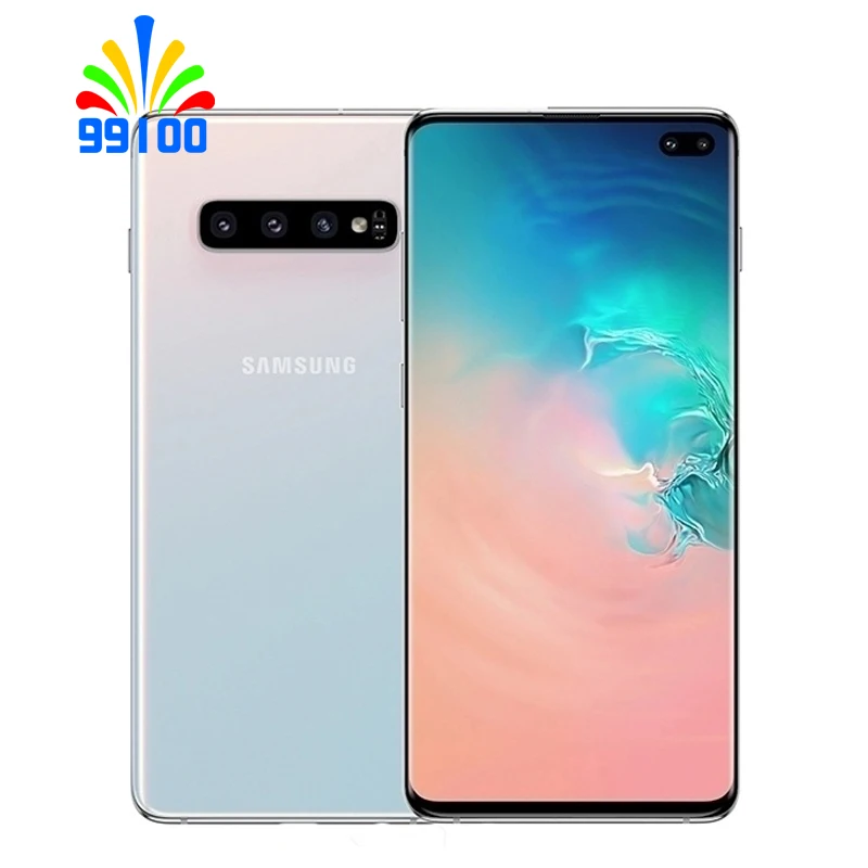 Восстановленный разблокированный сотовый телефон Samsung Galaxy S10 + G975U G975FD 8 ГБ 128 Гб