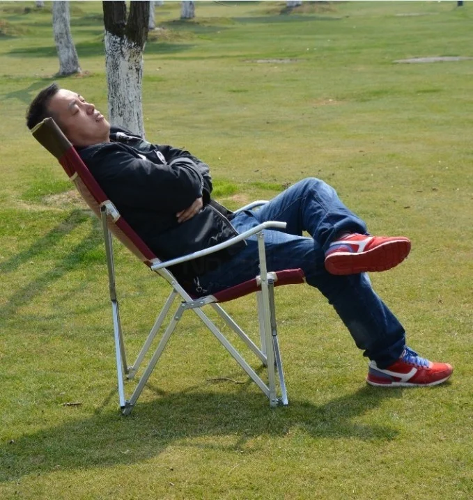 저렴한 야외 초경량 알루미늄 합금 접이식 의자 가정용 휴대용 점심 휴식 의자 안락 의자 등 의자