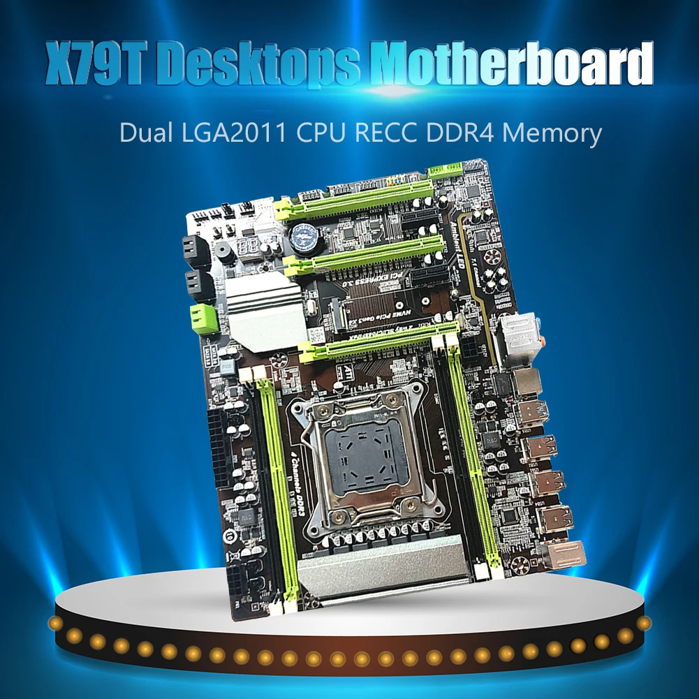 

Материнская плата X79T с поддержкой памяти DDR3, материнская плата с процессором X79T LGA 2011 USB3.0 SATA3.0 4 DDR3, материнская плата для настольного ПК