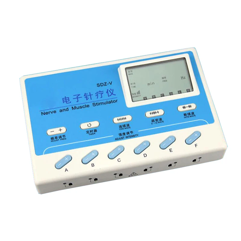 Электрический акупунктурный стимулятор SDZ III с низкой частотой 6 каналов