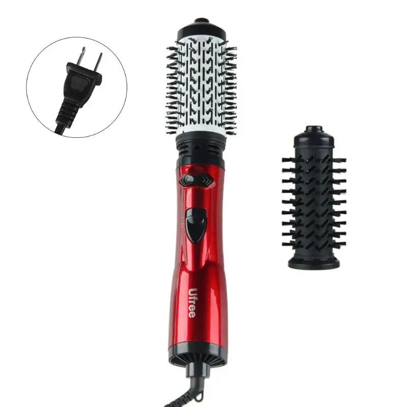 2 в 1 фен для волос выпрямитель завивка воздуходувка 110 В вилка США щетка ролик