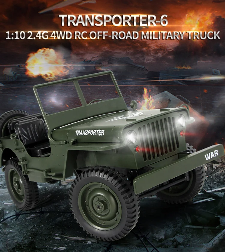1:10 2,4G моделирования 4 колеса восхождение автомобиля военная модель Электрический rc Jeep автомобиль игрушка для детей, носки для мальчиков
