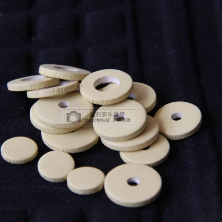 

1ste 17 Hole flute leather sound hole mat flute sheepskin Band Accessories