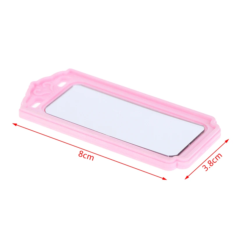 

Mini Mirror 1:12 Dollhouse Miniature Mirror Dressing Accessories Doll Furniture