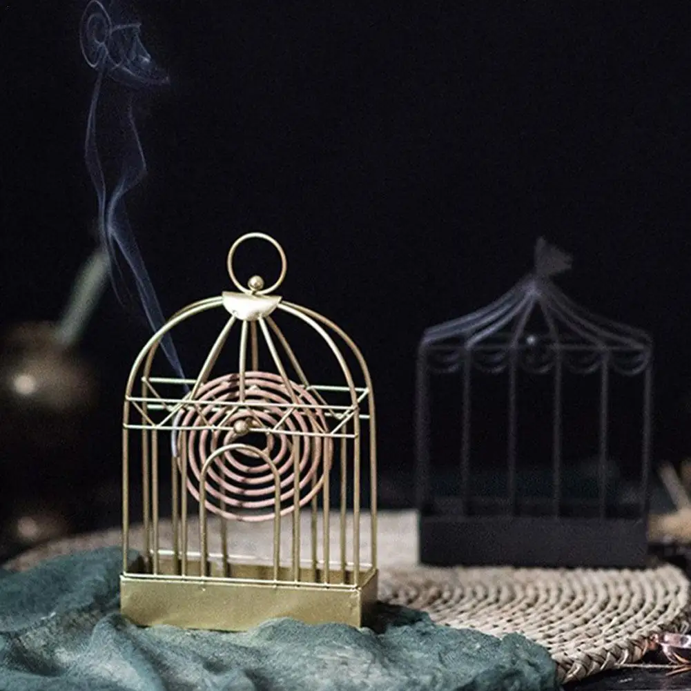 

1Pcs Iron Mosquito Coil Holder Mosquito Coil Shelf 20.5x12.7x4.5cm Home Burner Decoration Repellant Outdoor Birdcage C9G2