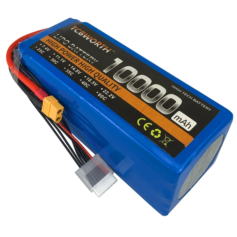 5S RC LiPo батарея 18 5 V 10000mAh 25C для радиоуправляемый самолет Квадрокоптер Quadrotor