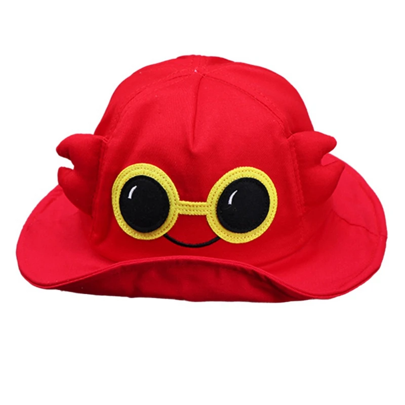 Панама для мальчиков и девочек детская пляжная с мультяшным рисунком летняя