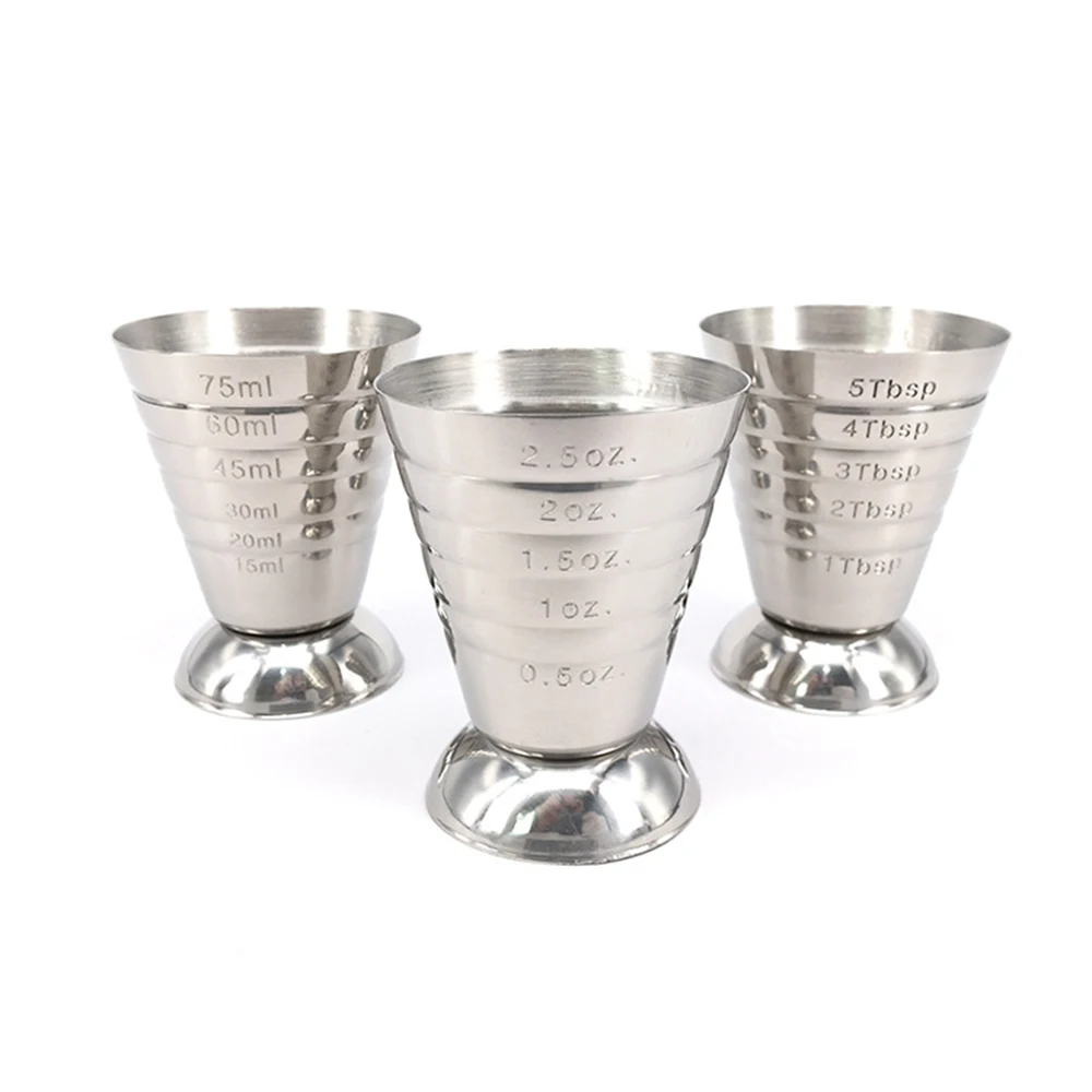 2019 новый полезный большой 75 мл Multifuction металлический мерный стаканчик для